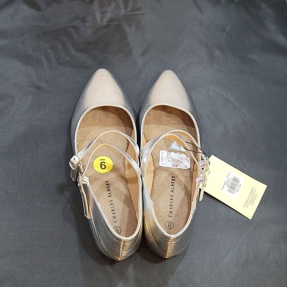 BRAND NEW CHARLES ALBERT DOUBLE ADJUSTABLE BUCKLE STRAP FLAT SHOE - Picture 6 of 13